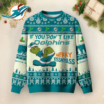 MD Premium NFL Merry Kissmyass Ugly Sweater DDT CTND