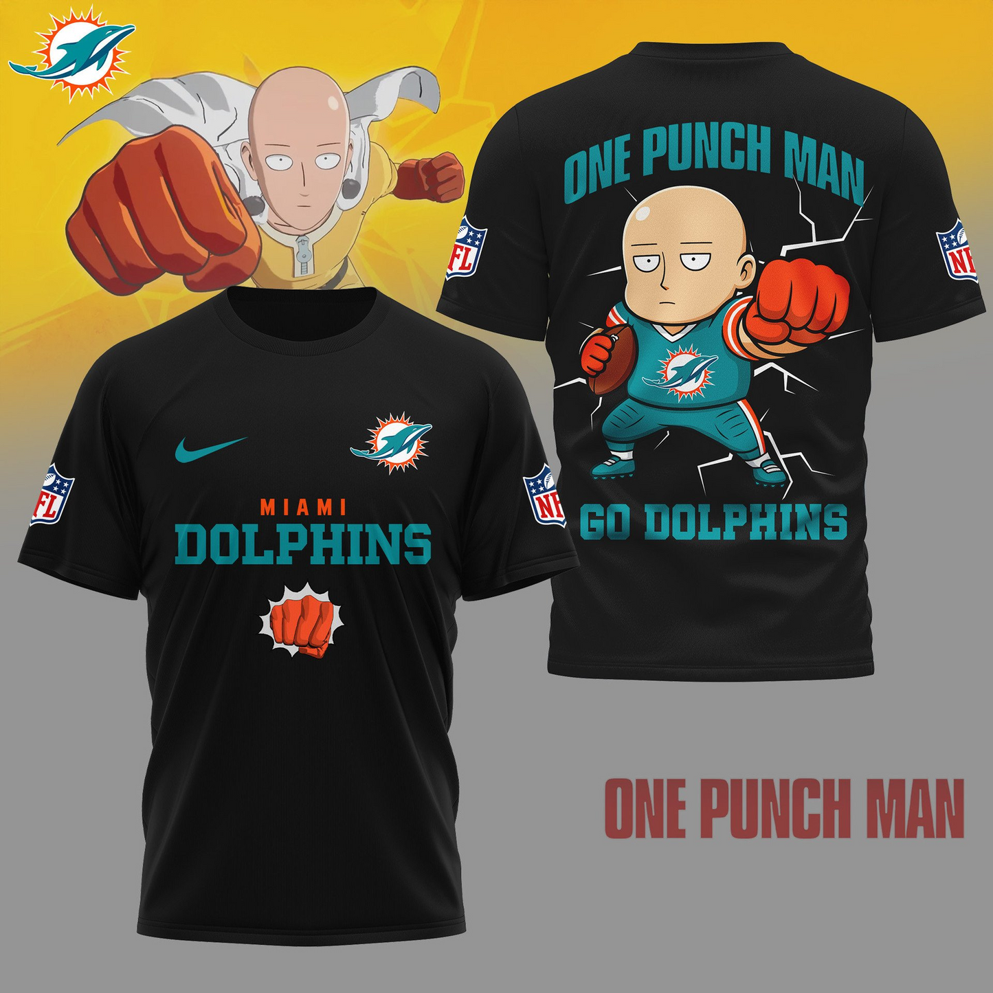 MD Premium NFL One Punch Man Fan 3D Shirt DDT NTL