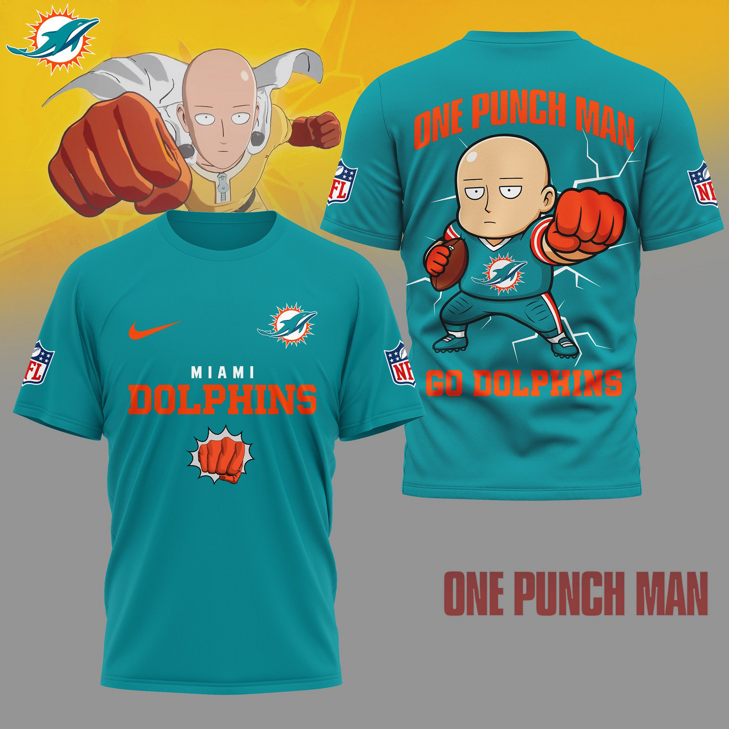 MD Premium NFL One Punch Man Fan 3D Shirt DDT NTL