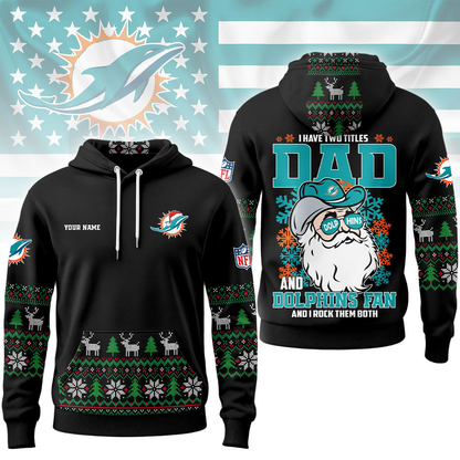 MD Premium NFL Personalized Papa Claus Hoodie DDT CTND