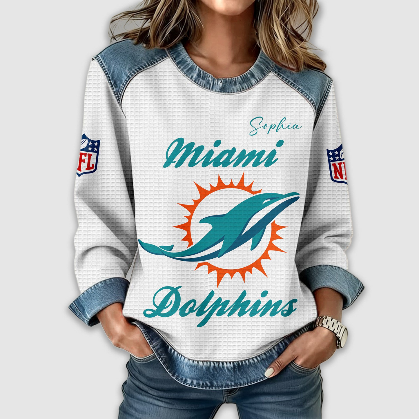 MD Premium NFL Print Casual Sweatshirt DDT CTND