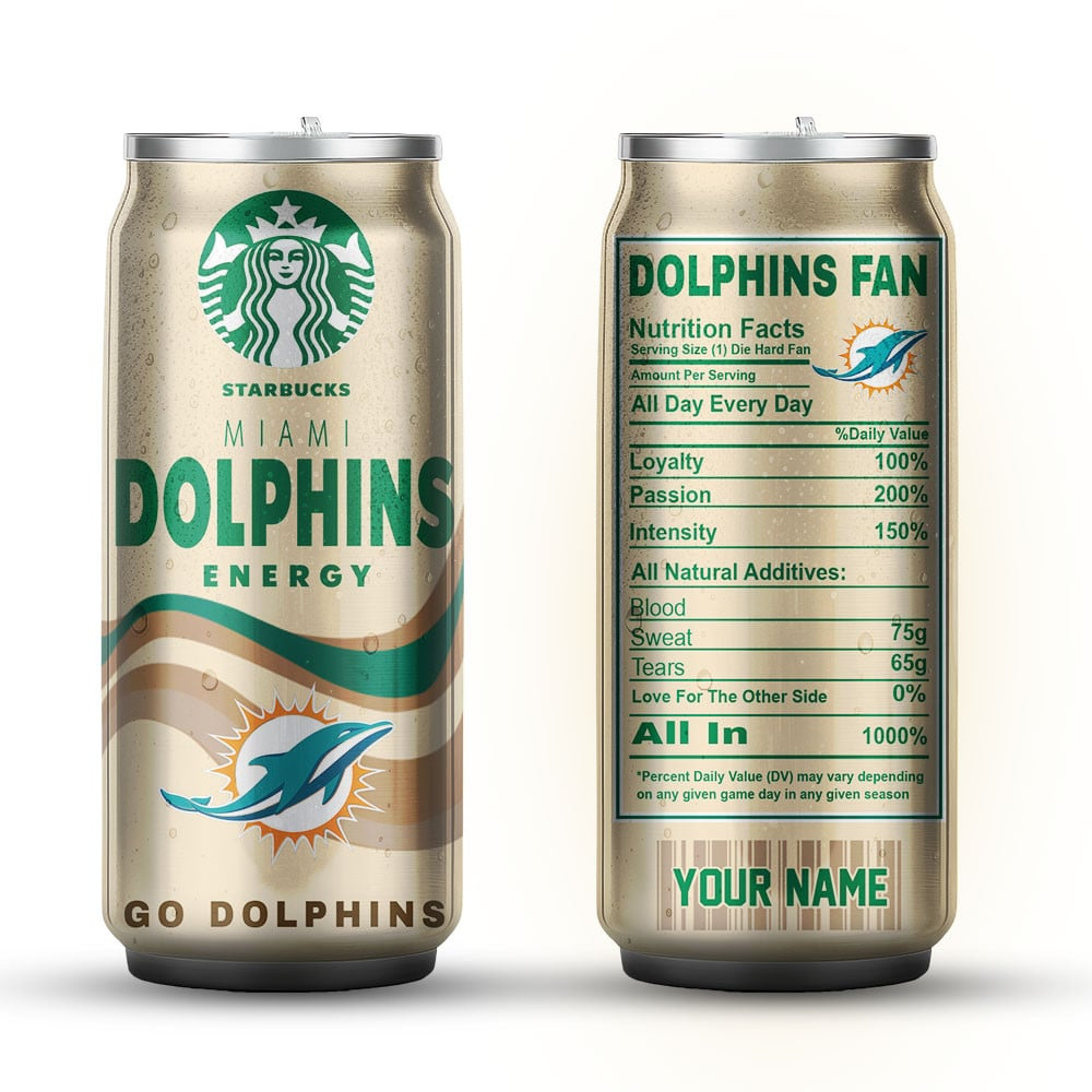 MD Premium NFL Starbucks Energy Can Tumbler DDT  NTL