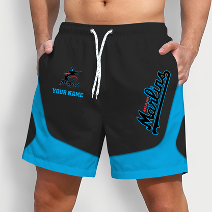 MIA x MLB Team Special Short Pants For Men Custom Name Gifts DATND TANTD