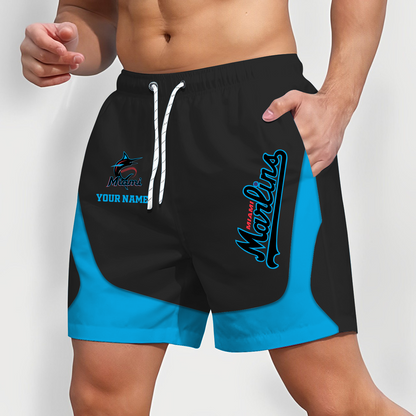 MIA x MLB Team Special Short Pants For Men Custom Name Gifts DATND TANTD