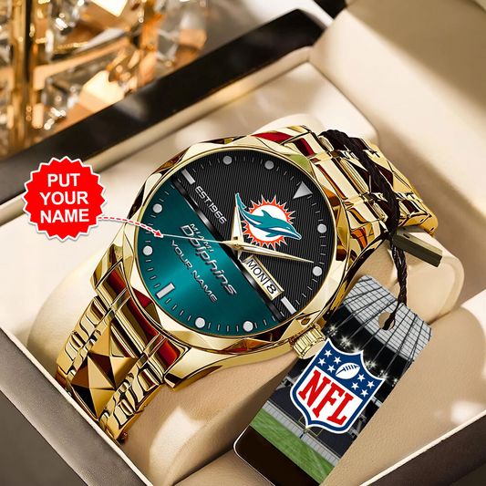 MIA x NFL Alloy Luxury Quartz Watch DATND TANTD