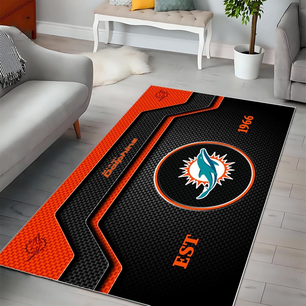 MIA x NFL Modern Sports Living Room Rug DatND DVT
