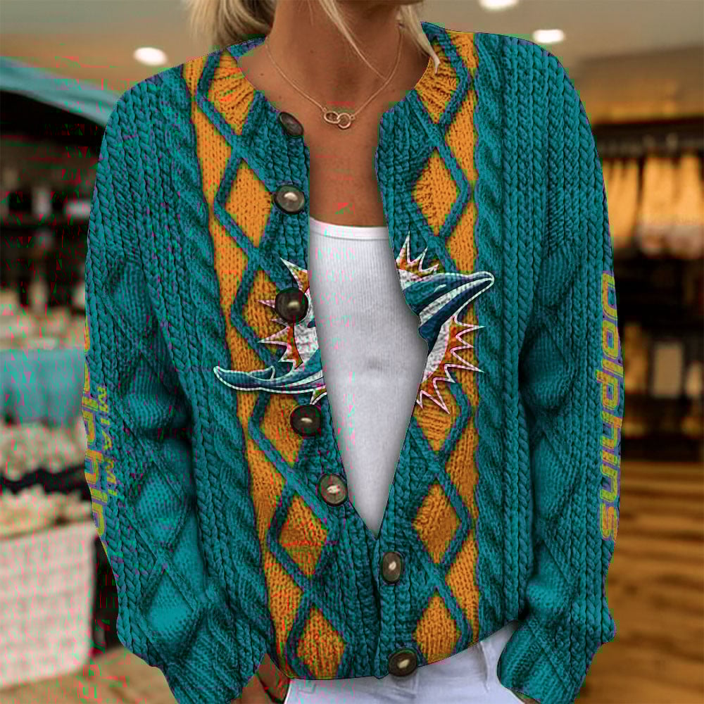 MIA x NFL Women's Cardigan Sweater DatND DVT