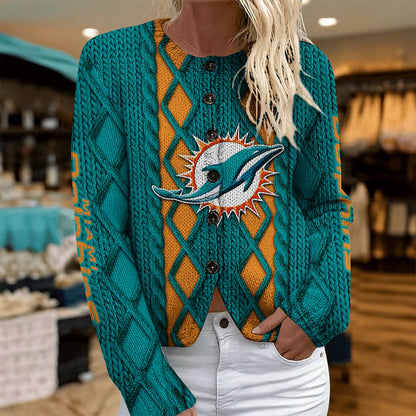 MIA x NFL Women's Cardigan Sweater DatND DVT
