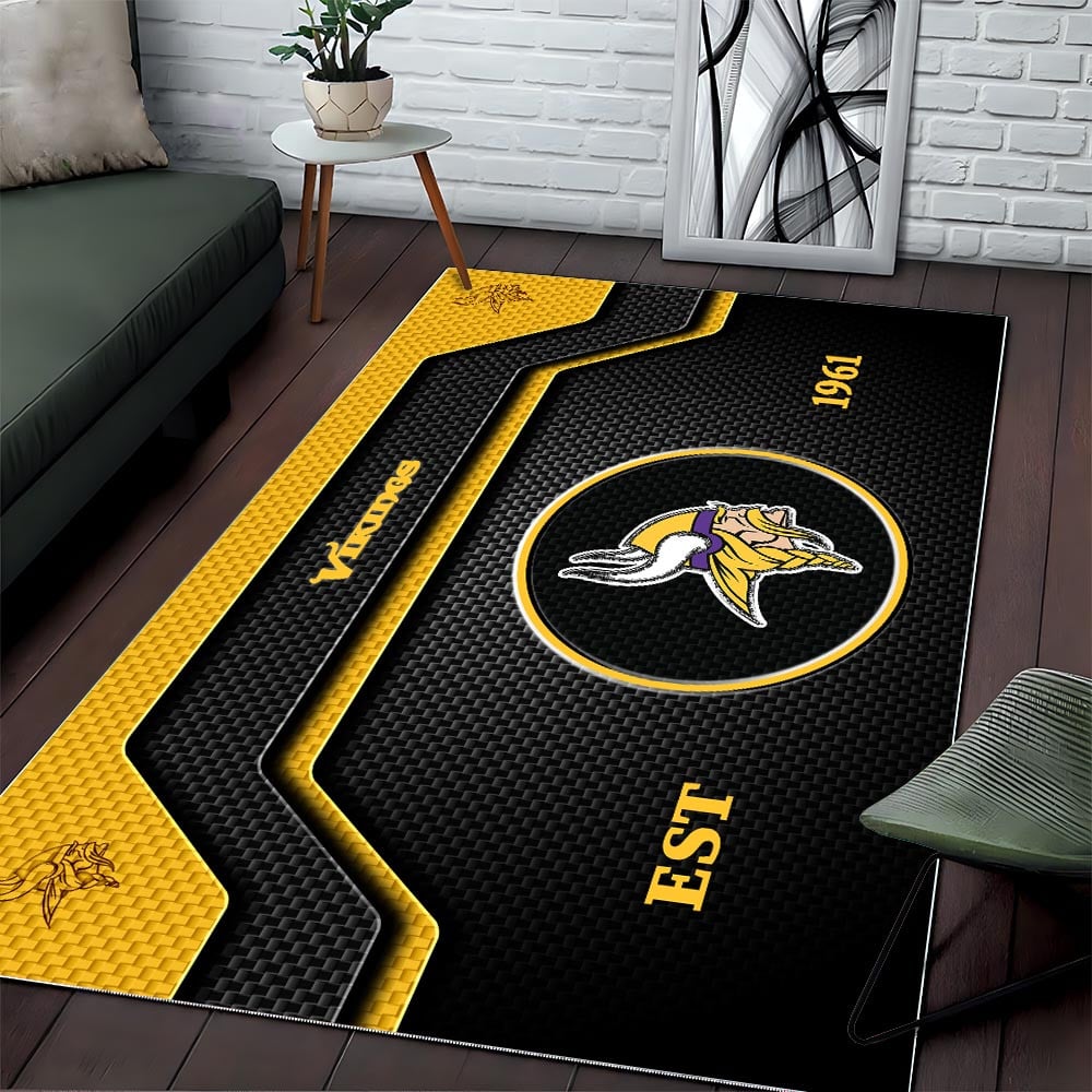 MIN x NFL Modern Sports Living Room Rug DatND DVT