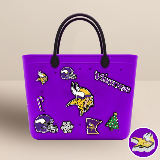 MIN x NFL Rubber Tote Bag with Team Charms DATND TANTD