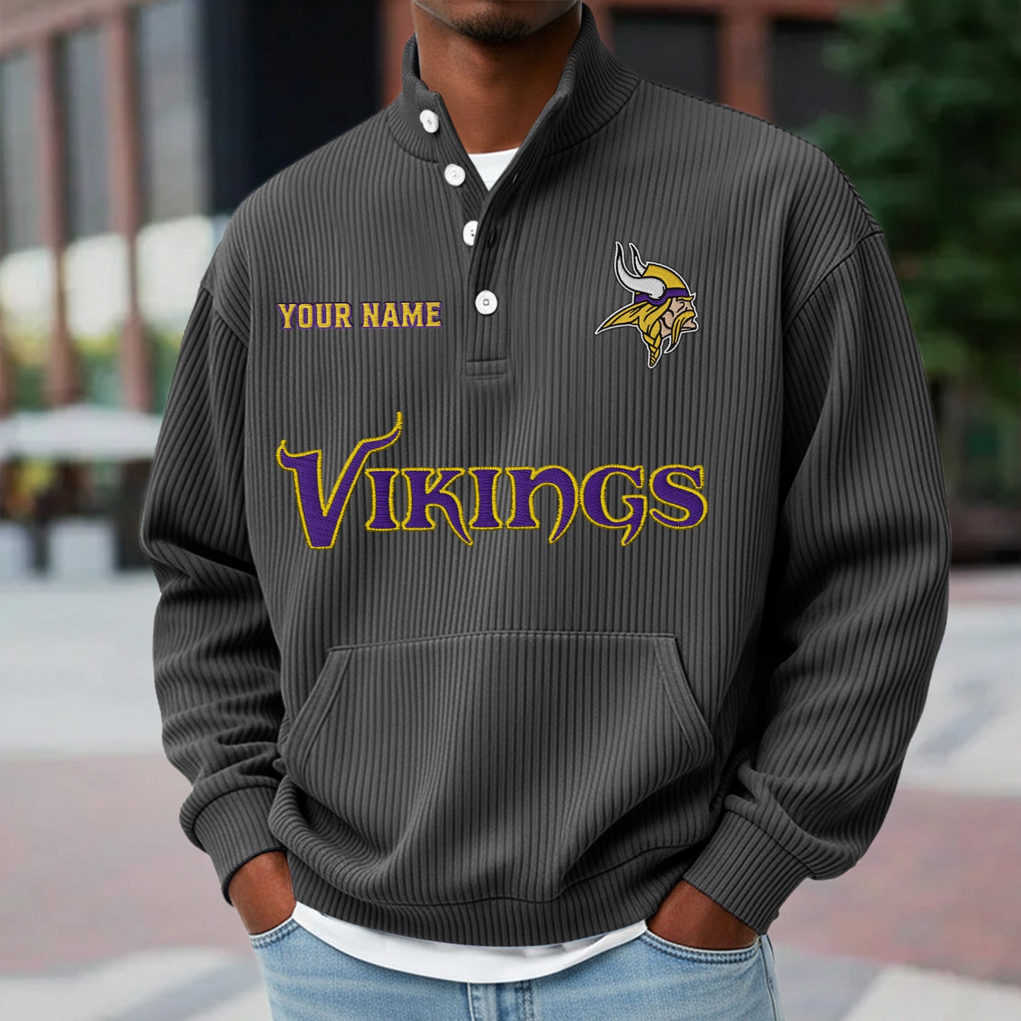 MIN x NFL Waffle High Neck Long Sleeved Sweatshirt DATND TANTD 221125