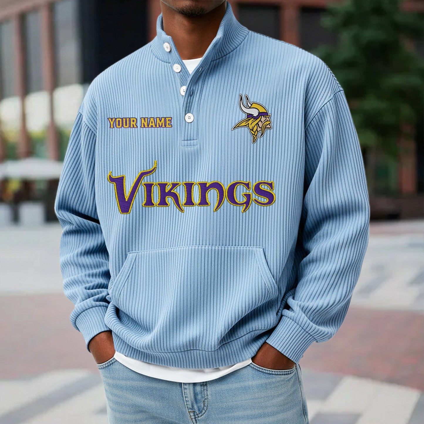 MIN x NFL Waffle High Neck Long Sleeved Sweatshirt DATND TANTD 221125