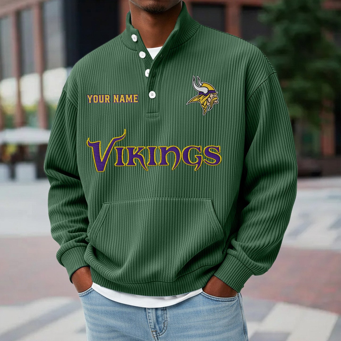 MIN x NFL Waffle High Neck Long Sleeved Sweatshirt DATND TANTD 221125