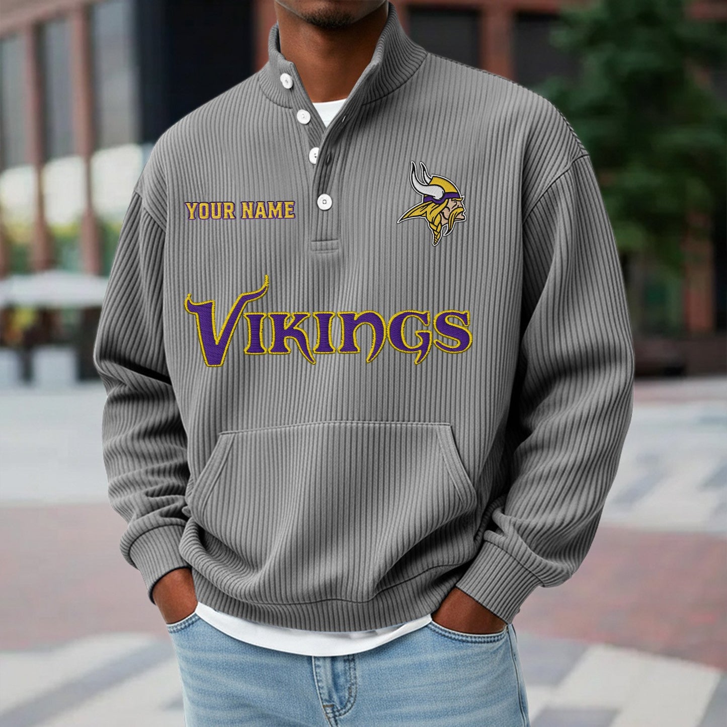 MIN x NFL Waffle High Neck Long Sleeved Sweatshirt DATND TANTD 221125