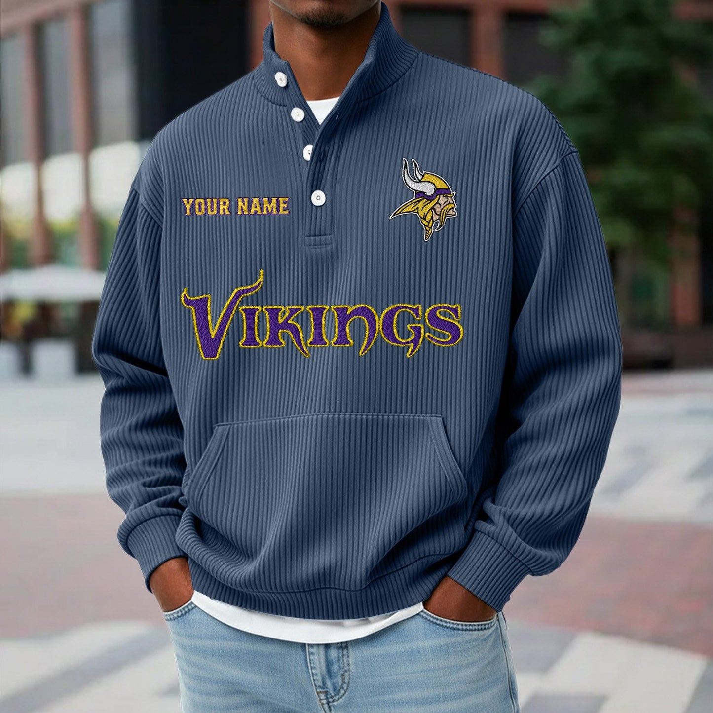 MIN x NFL Waffle High Neck Long Sleeved Sweatshirt DATND TANTD 221125