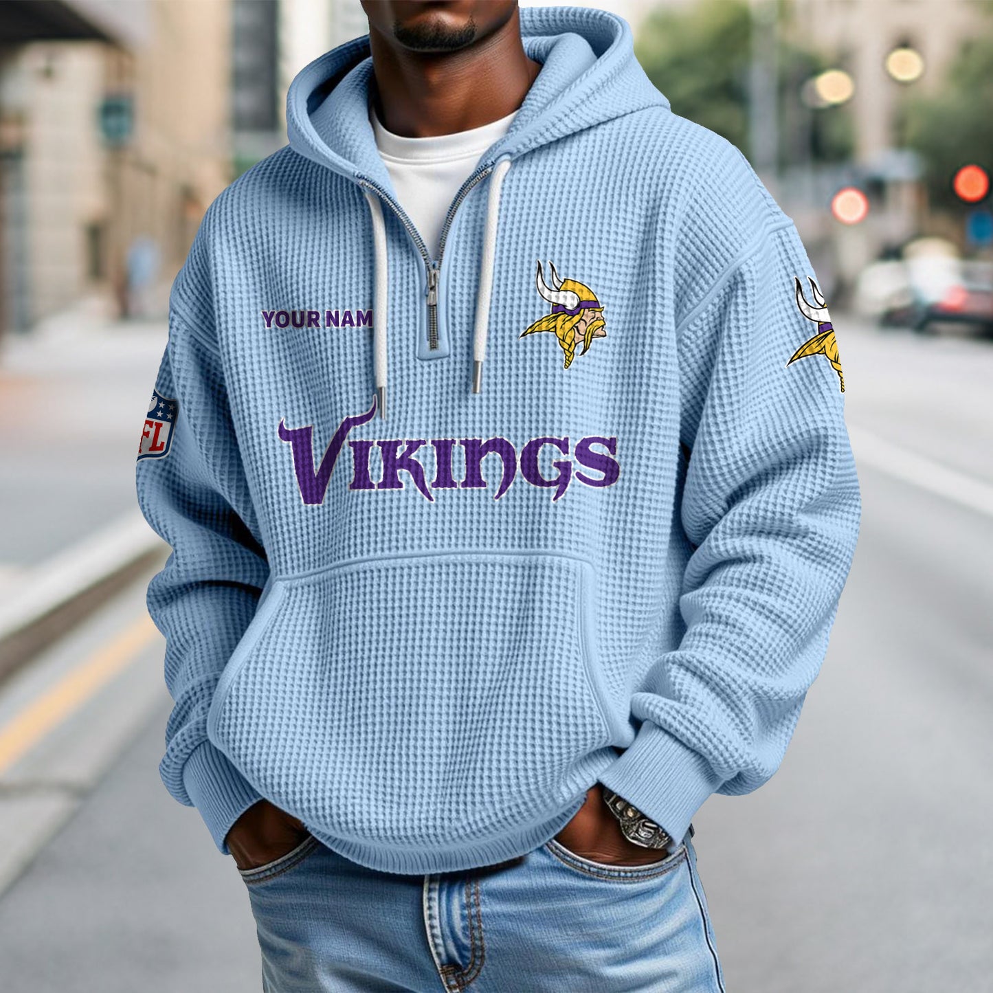 MIN x NFL Waffle Hoodie DatND DVT