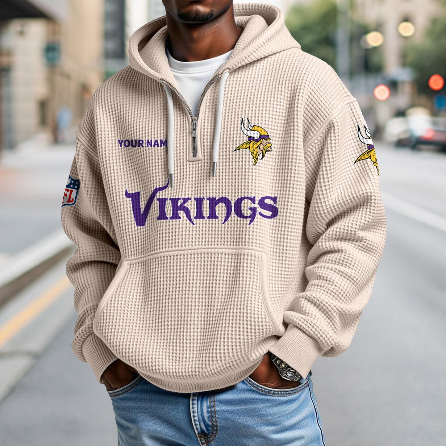 MIN x NFL Waffle Hoodie DatND DVT