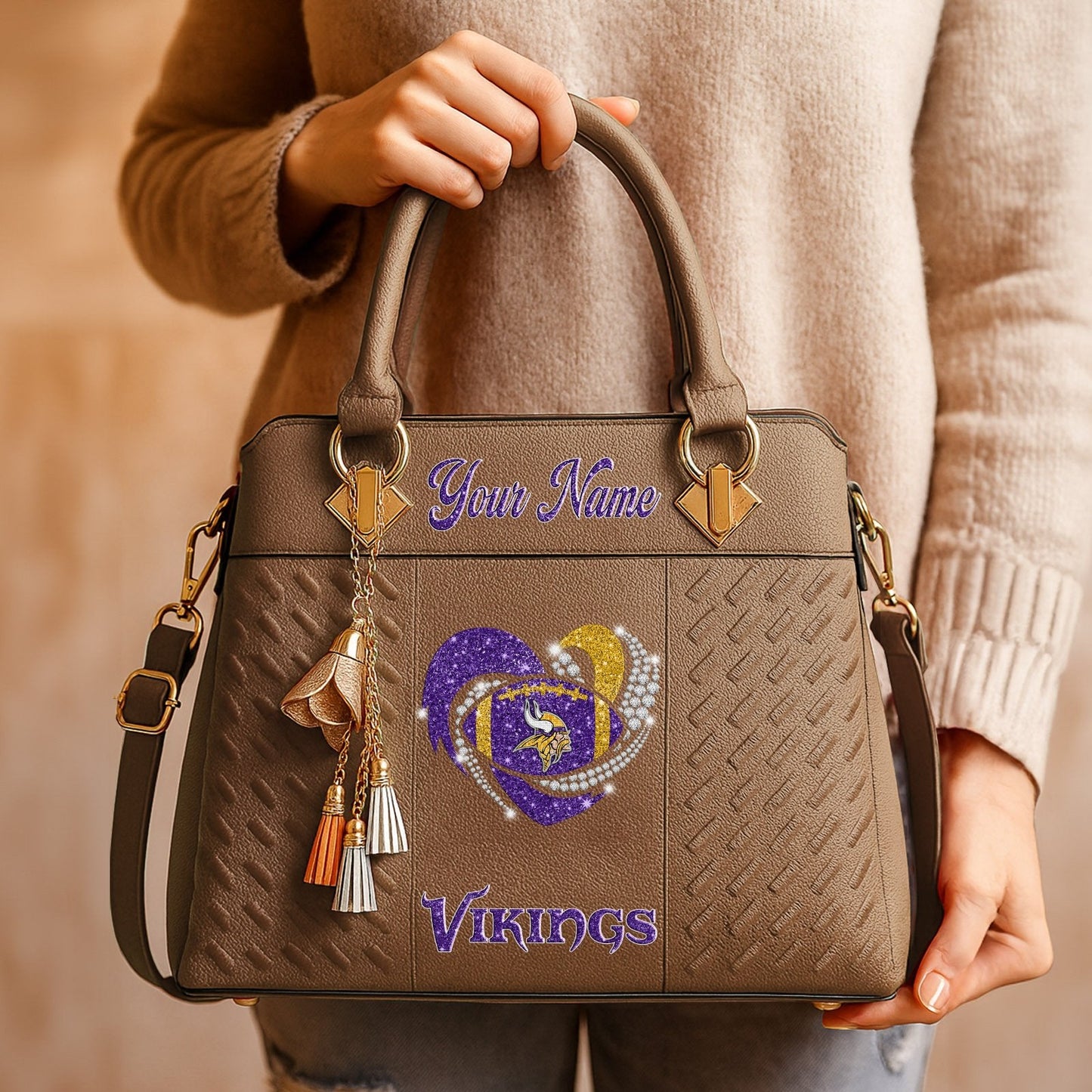 MIN x NFL Zip Handbag 0811 DatND DVT