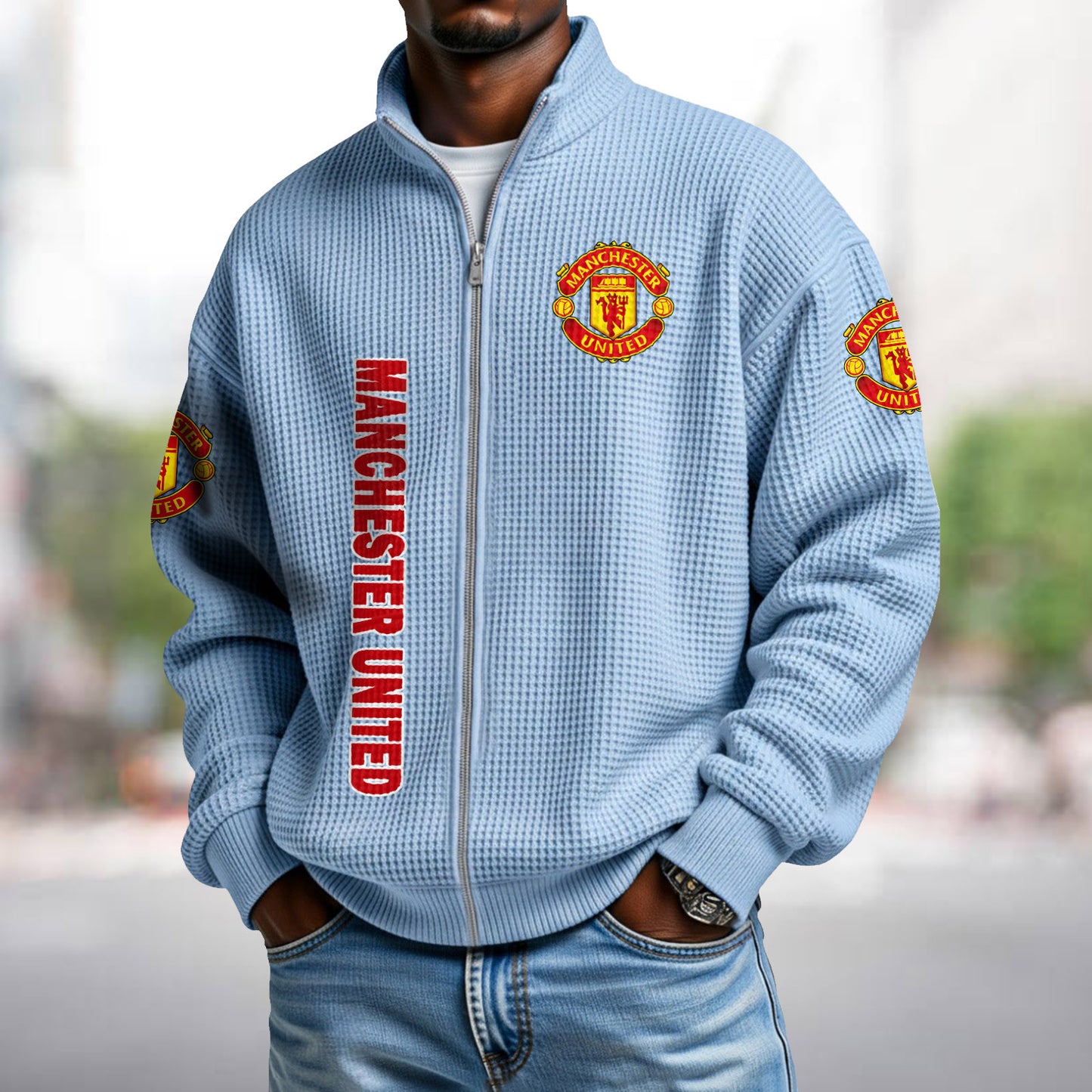 MUN x EPL Waffle Zip Up Sweatshirt DatND DVT