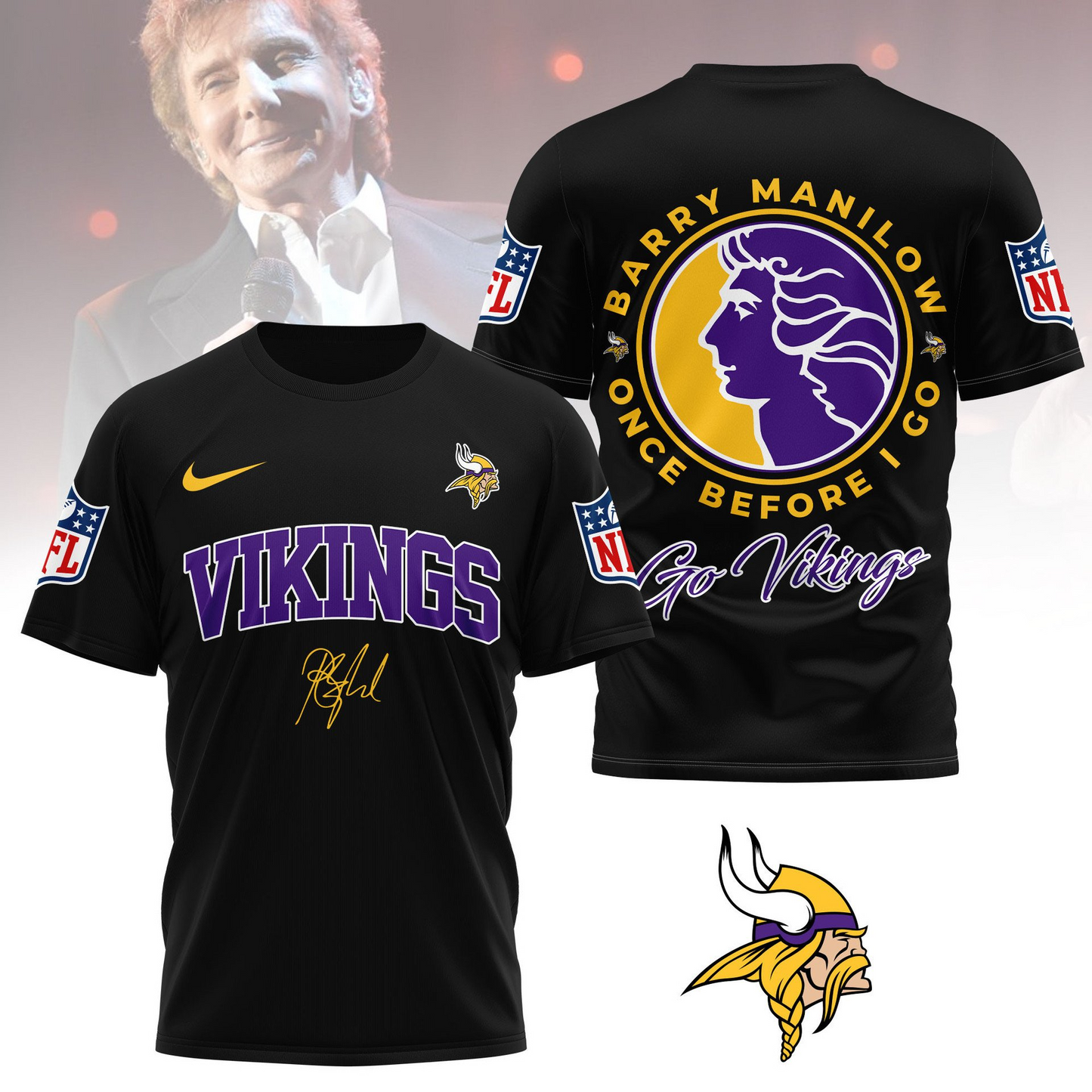 MV Premium NFL Barry Manilow Fan Shirt DDT CTND