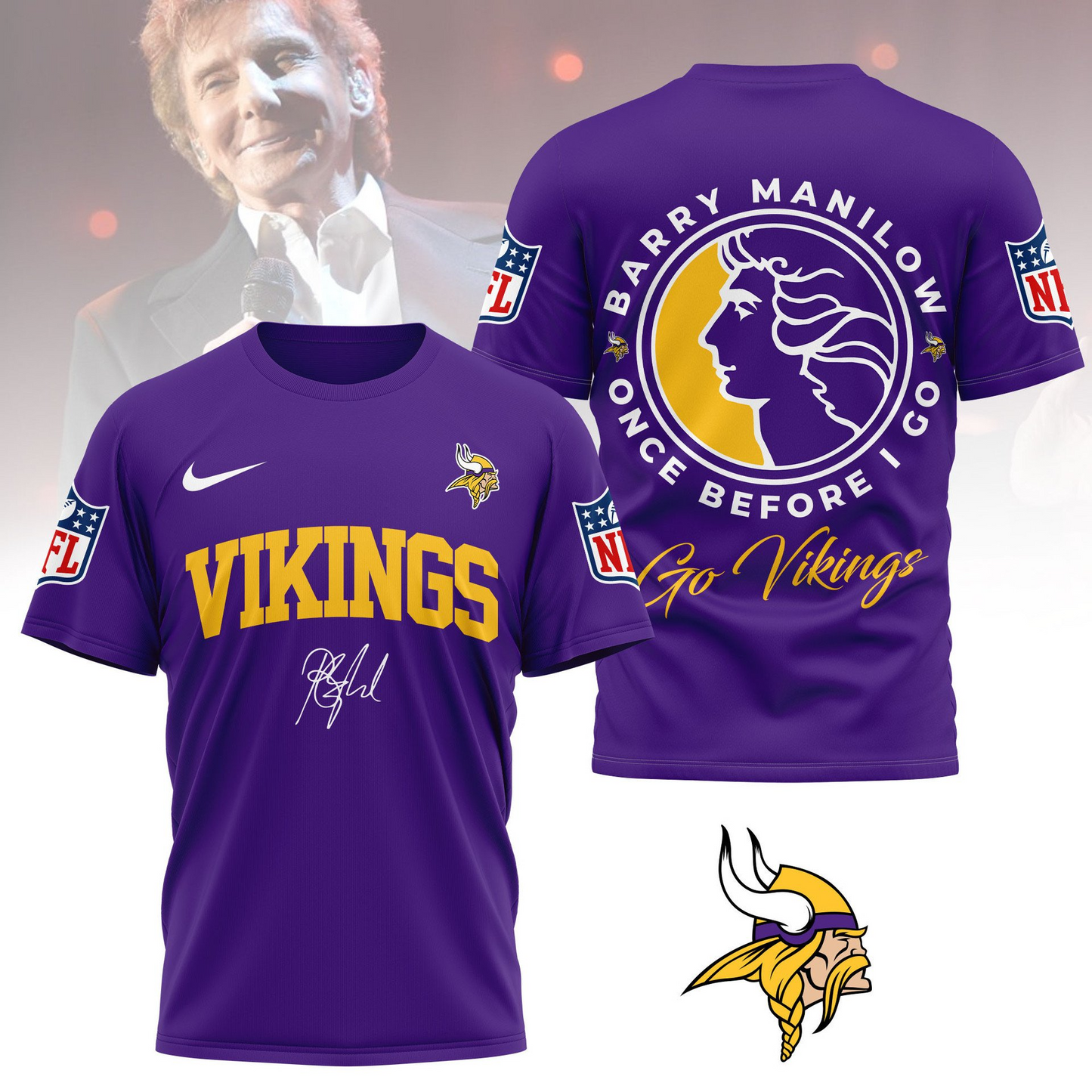 MV Premium NFL Barry Manilow Fan Shirt DDT CTND