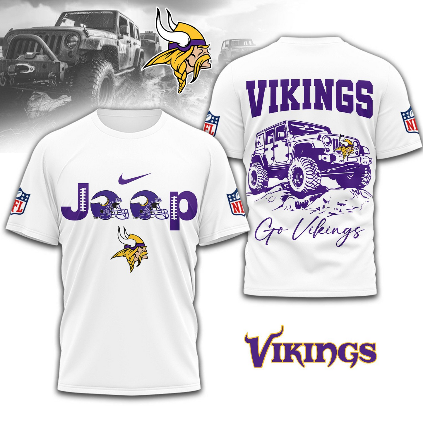 MV Premium NFL Jeep 3D Shirt DDT 101125 NTL