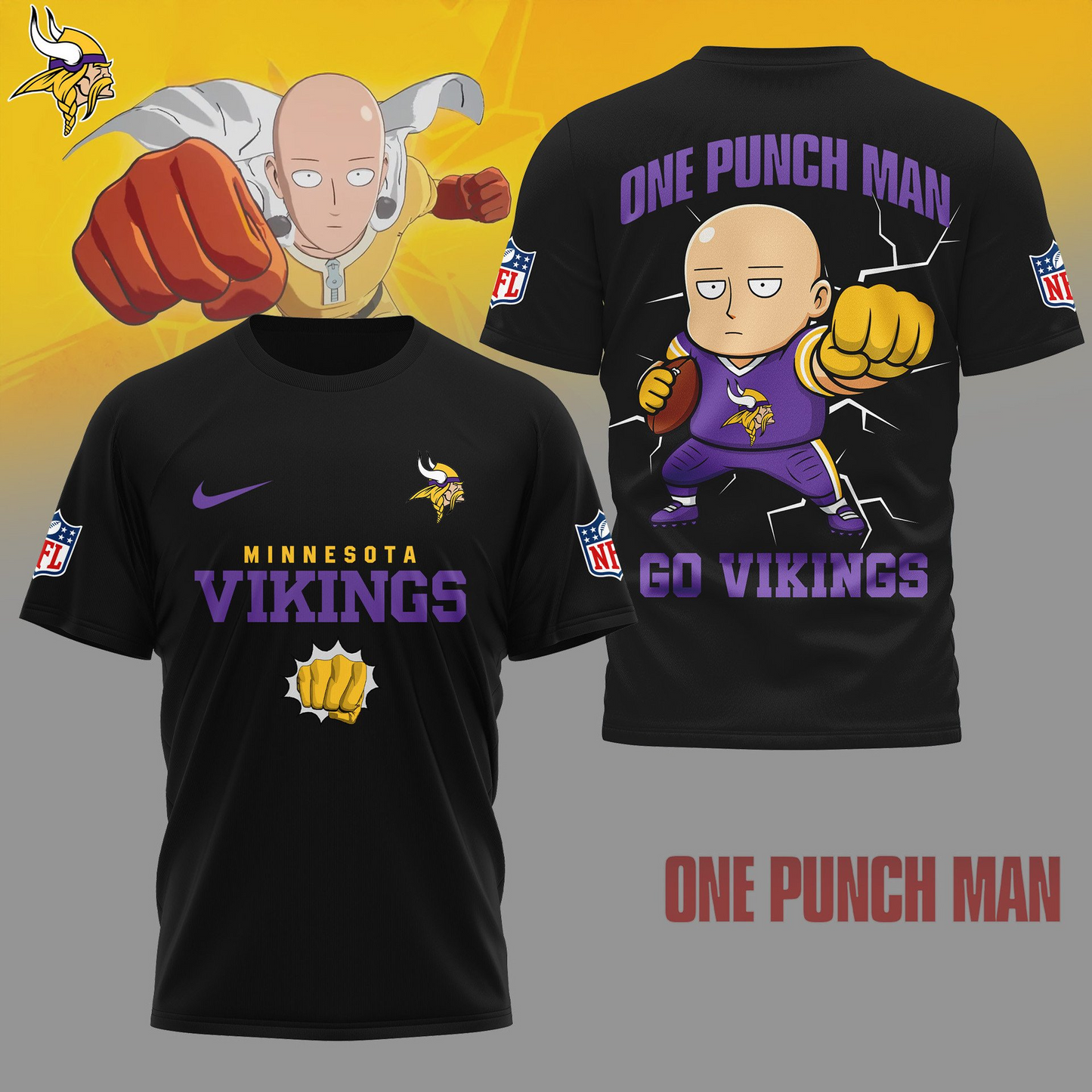 MV Premium NFL One Punch Man Fan 3D Shirt DDT NTL