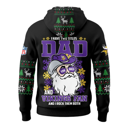 MV Premium NFL Personalized Papa Claus Hoodie DDT CTND