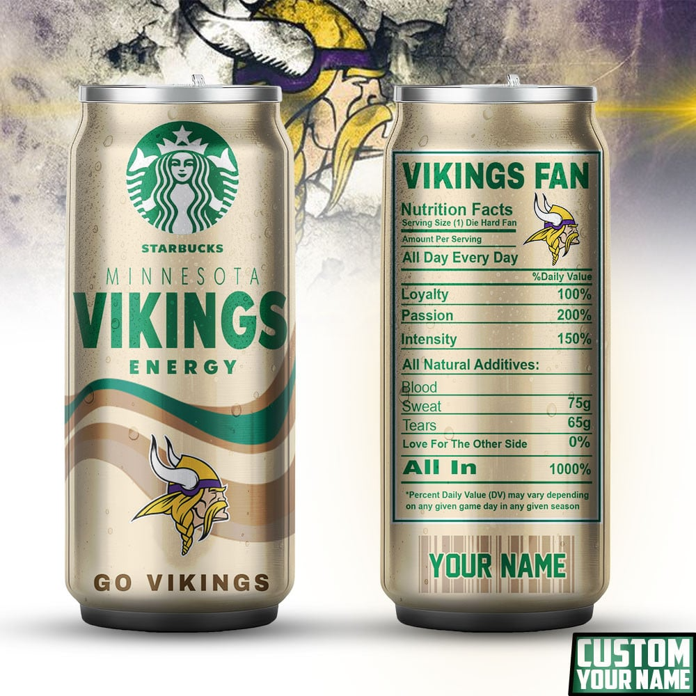 MV Premium NFL Starbucks Energy Can Tumbler DDT  NTL