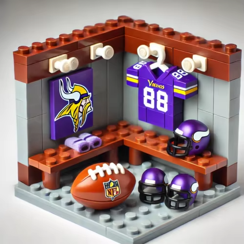 NFL Teams Custom Building Blocks Creative Peripheral Gift Model Toy Mini Changing Room Professional Football League Teams DDT CTND