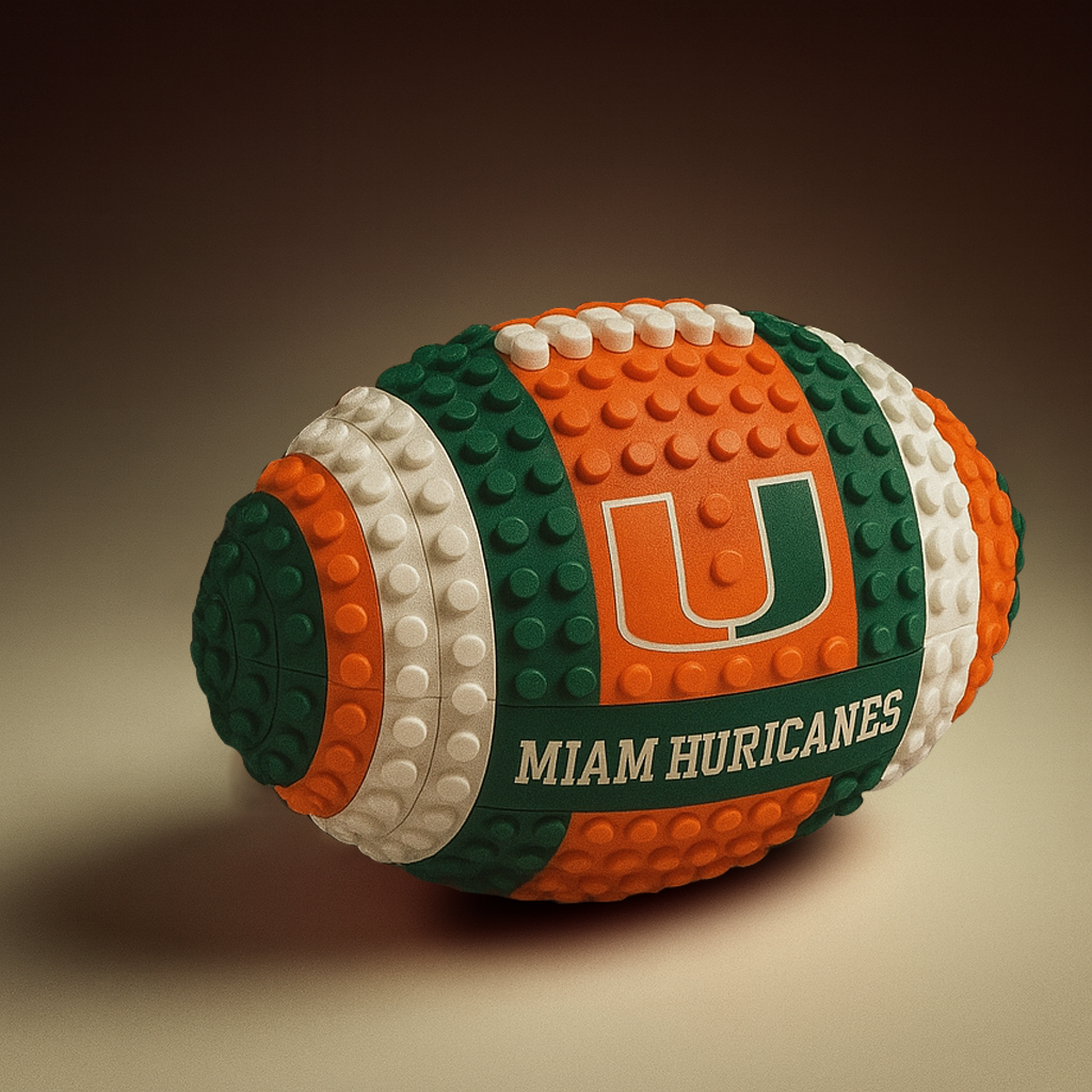 NCAA Team Building Block Football Set DDT CTND