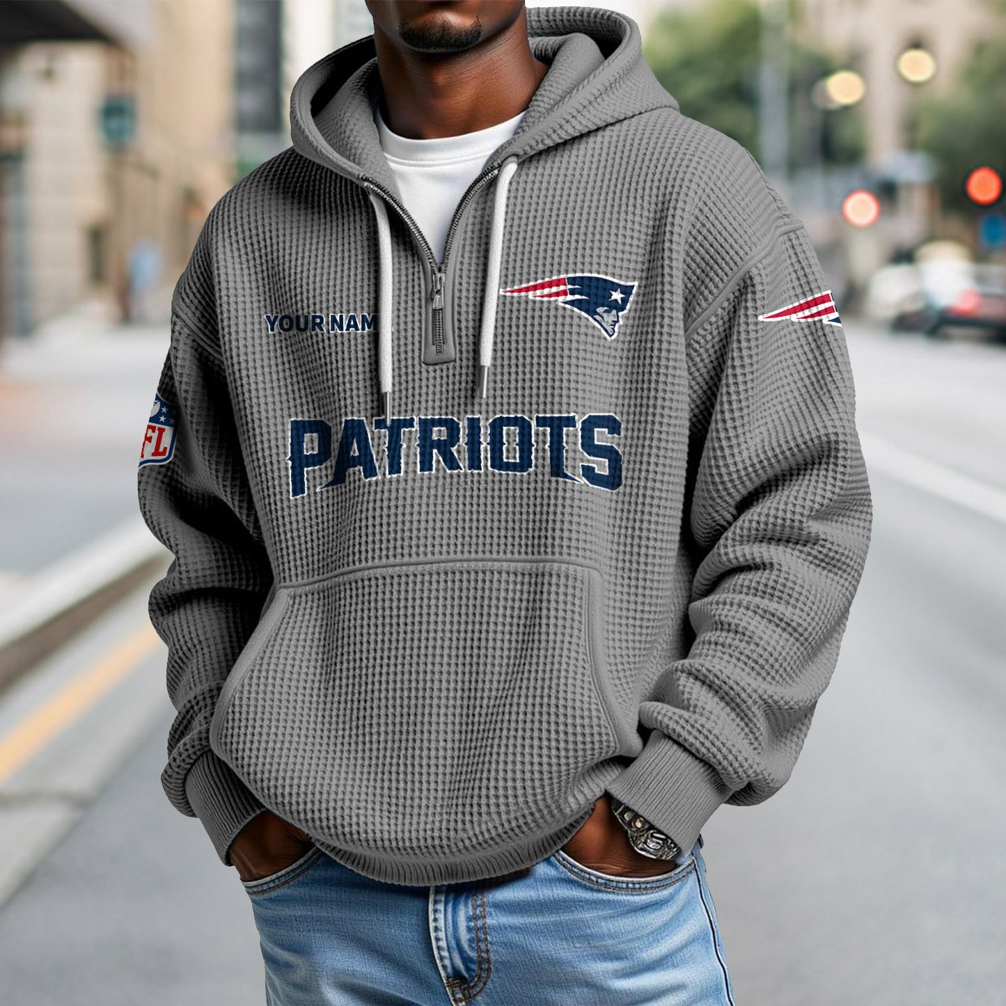 NE x NFL Waffle Hoodie DatND DVT