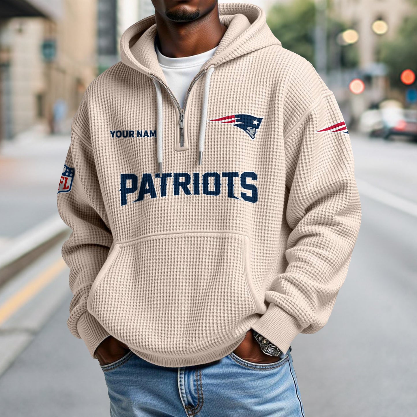 NE x NFL Waffle Hoodie DatND DVT