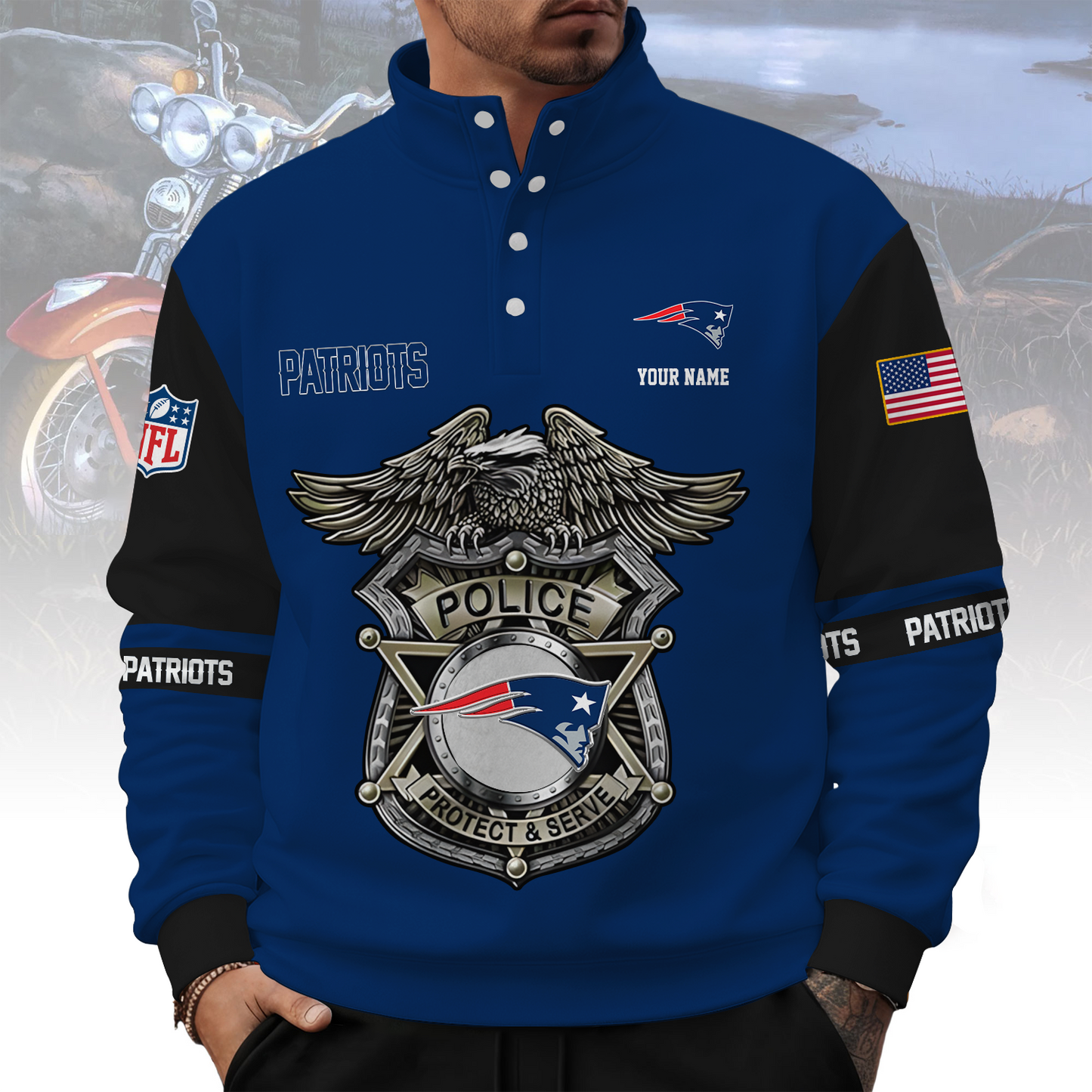 NE x NFL Western Style Sweater With Buckles DatND ThuongNH