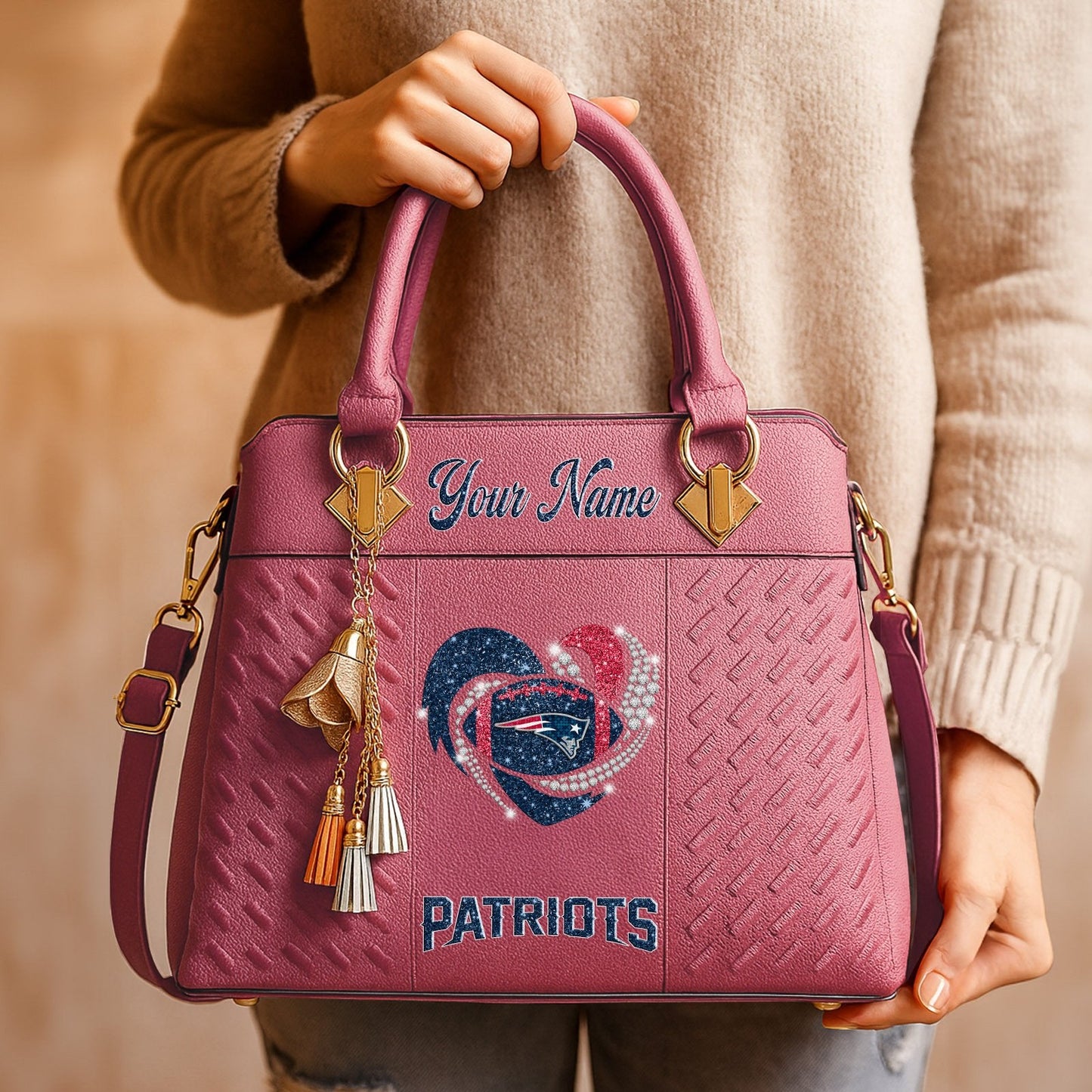 NE x NFL Zip Handbag 0811 DatND DVT
