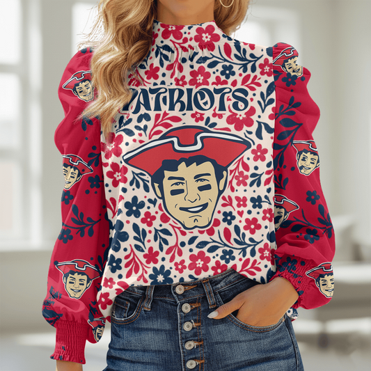 NEP NFL Women Puff Sleeve Blouse DDT NTL