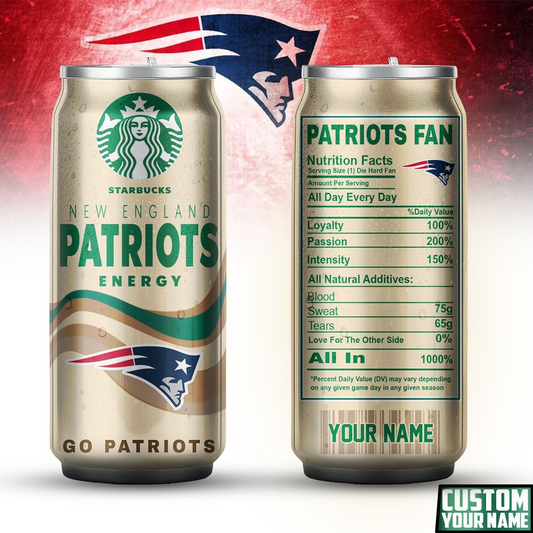 NEP Premium NFL Starbucks Energy Can Tumbler DDT  NTL