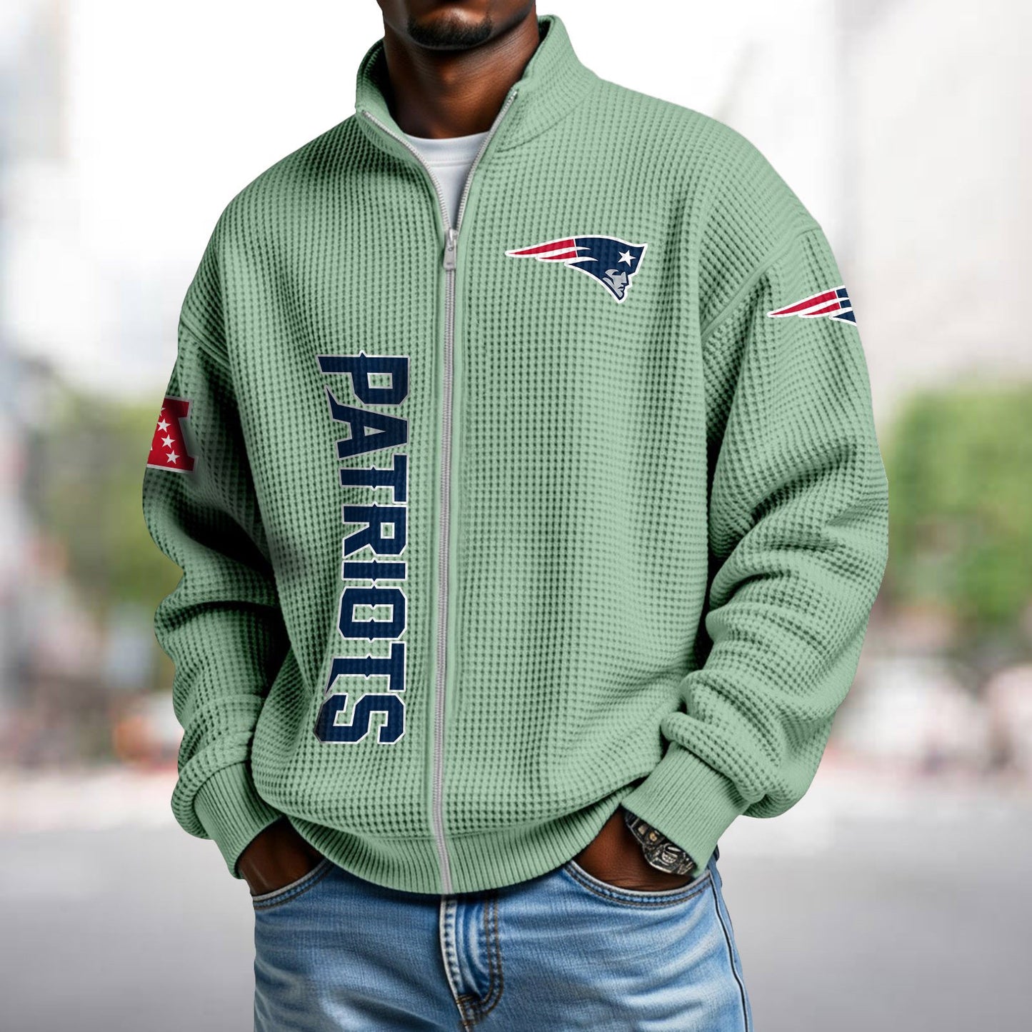 NEP x NFL Waffle Zip-Up Sweatshirt DATND TANTD