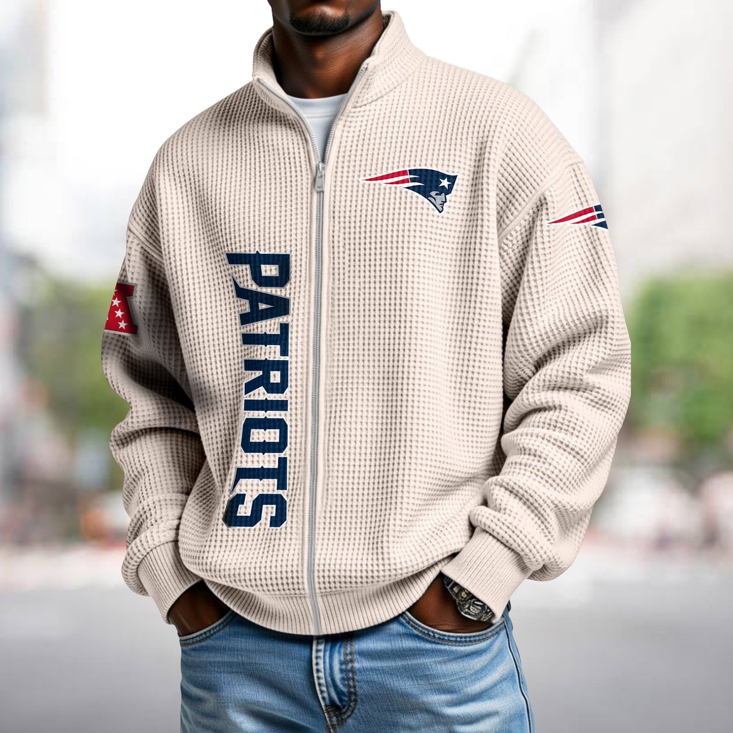NEP x NFL Waffle Zip-Up Sweatshirt DATND TANTD