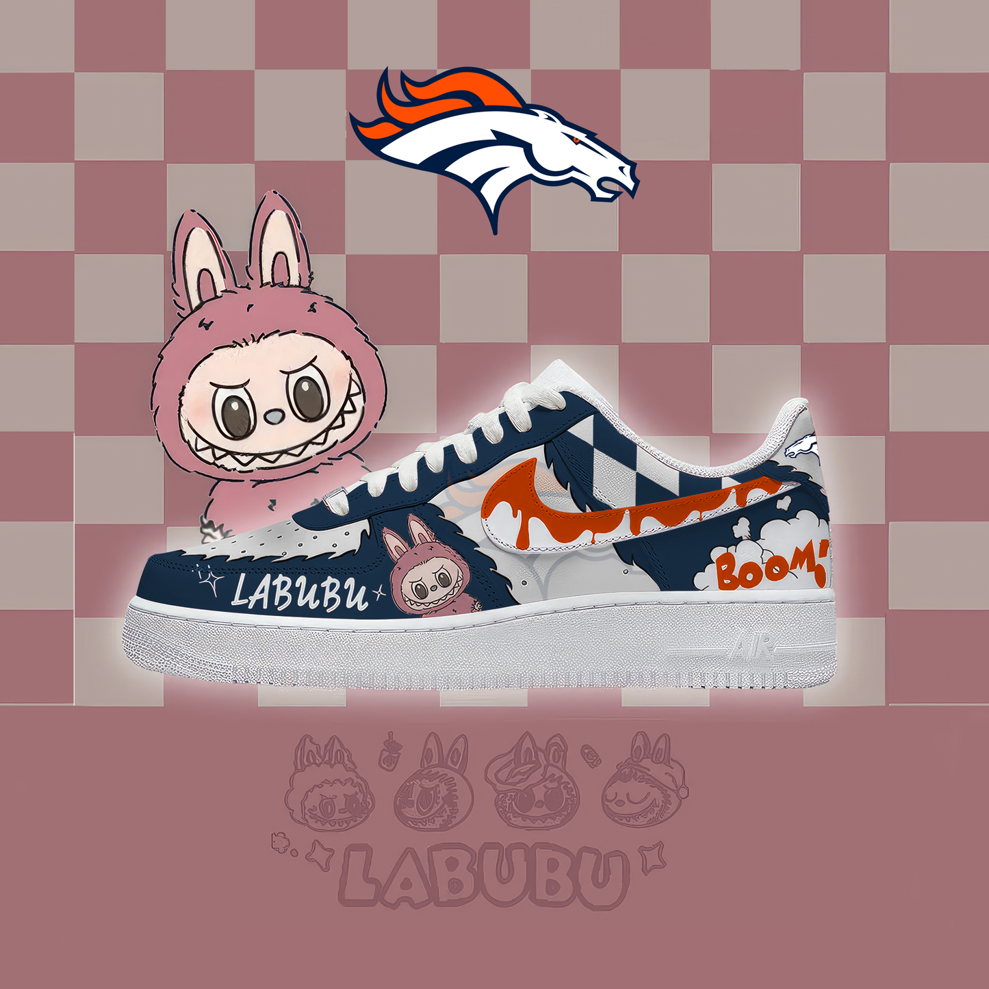 NFL DB x Labubu Premium AF1 Sneaker DDT CTND