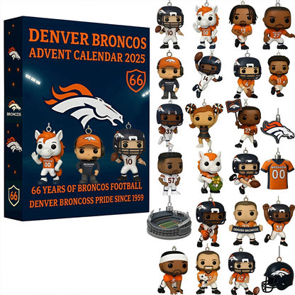 NFL DEN Team Advent Calendar Christmas V1 NAK NHM