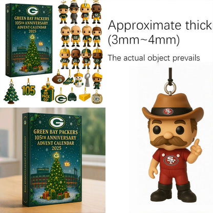 NFL GB Team Advent Calendar Christmas V1 NAK NHM