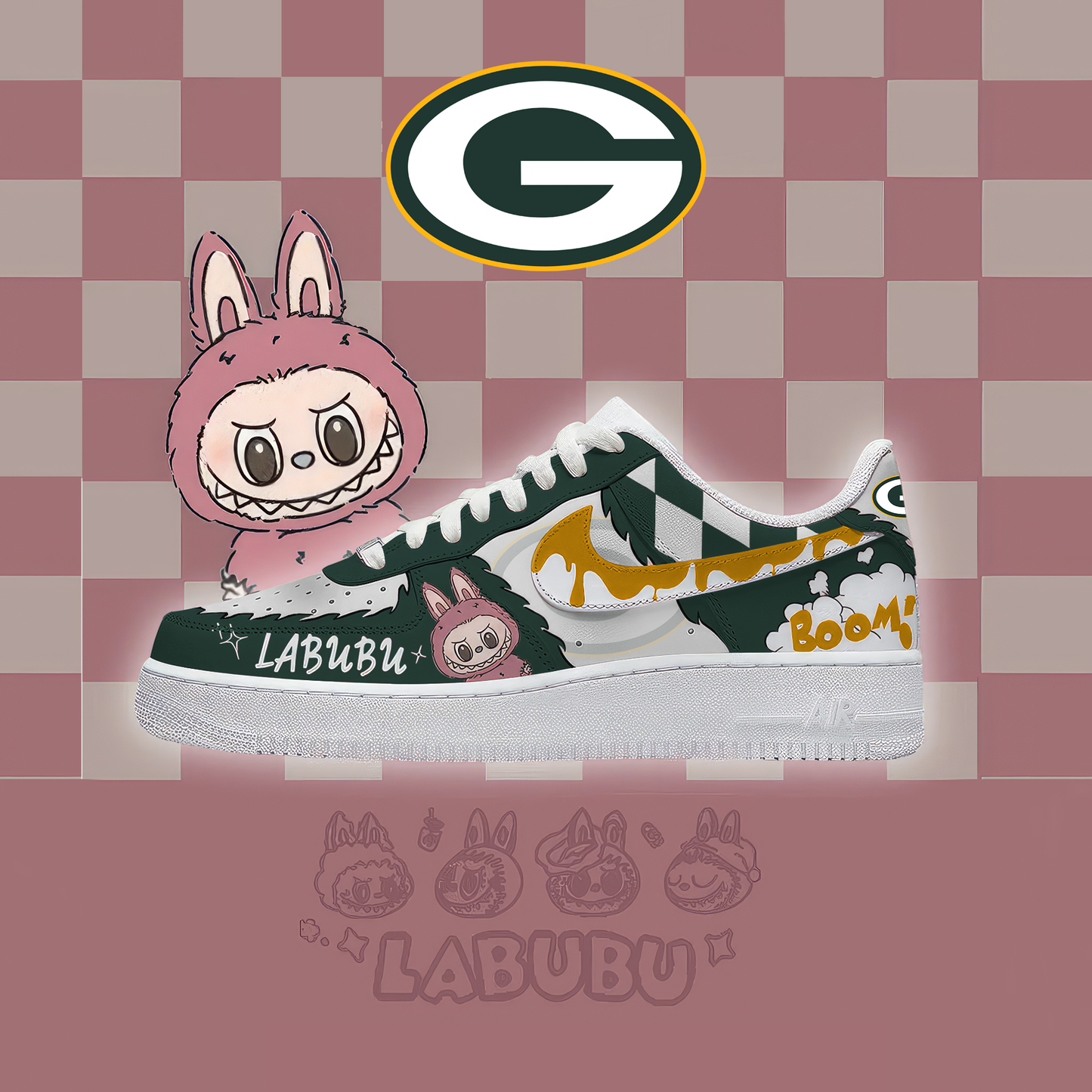 NFL GBP x Labubu Premium AF1 Sneaker DDT CTND