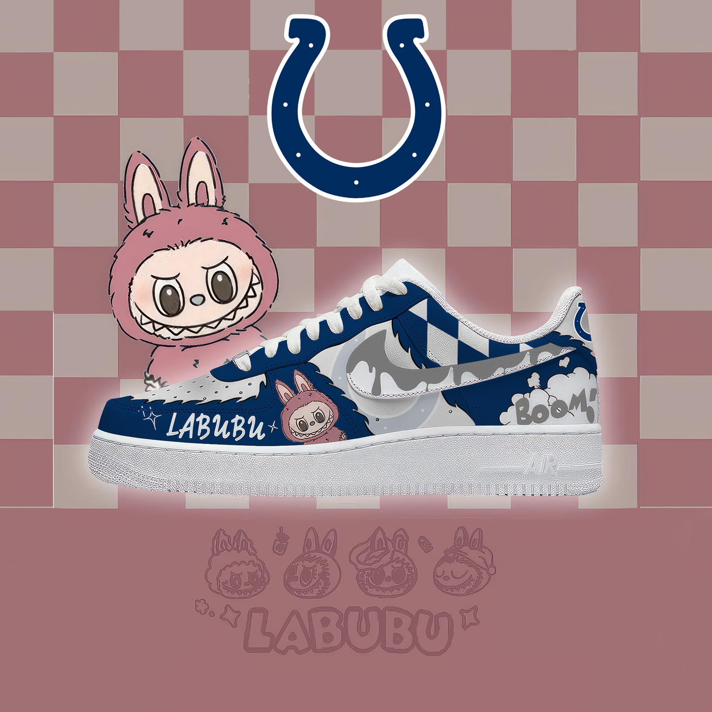 NFL IC x Labubu Premium AF1 Sneaker DDT CTND