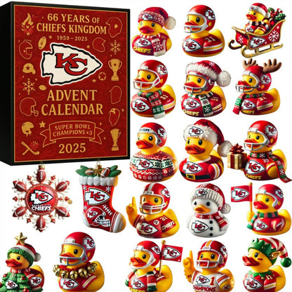 NFL KC Team Advent Calendar Christmas V1 NAK NHM