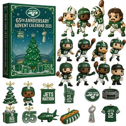 NFL NYJ Team Advent Calendar Christmas V1 NAK NHM