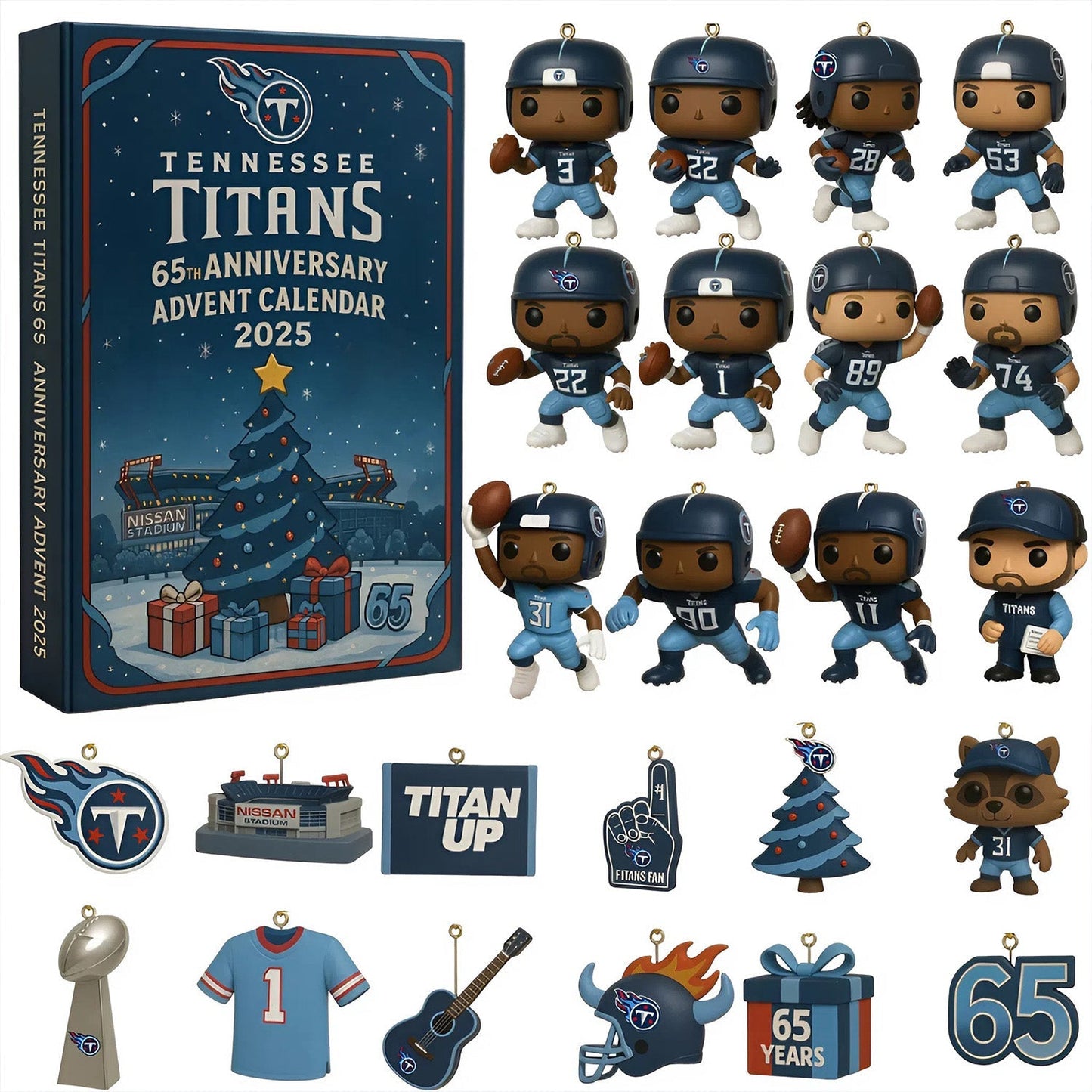 NFL TEN Team Advent Calendar Christmas V1 NAK NHM