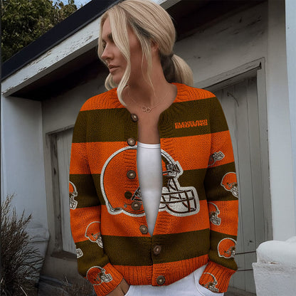 NFL x CLE Women's Cardigan Sweater HLP