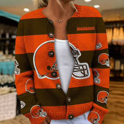 NFL x CLE Women's Cardigan Sweater HLP