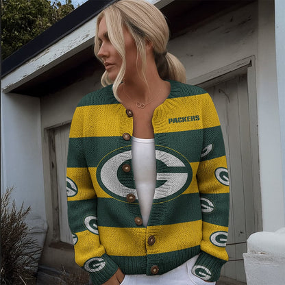 NFL x GB Women's Cardigan Sweater HLP